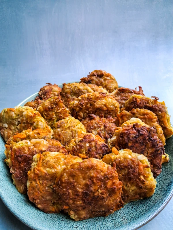 Recept voor courgette en groentefritters (vegan)